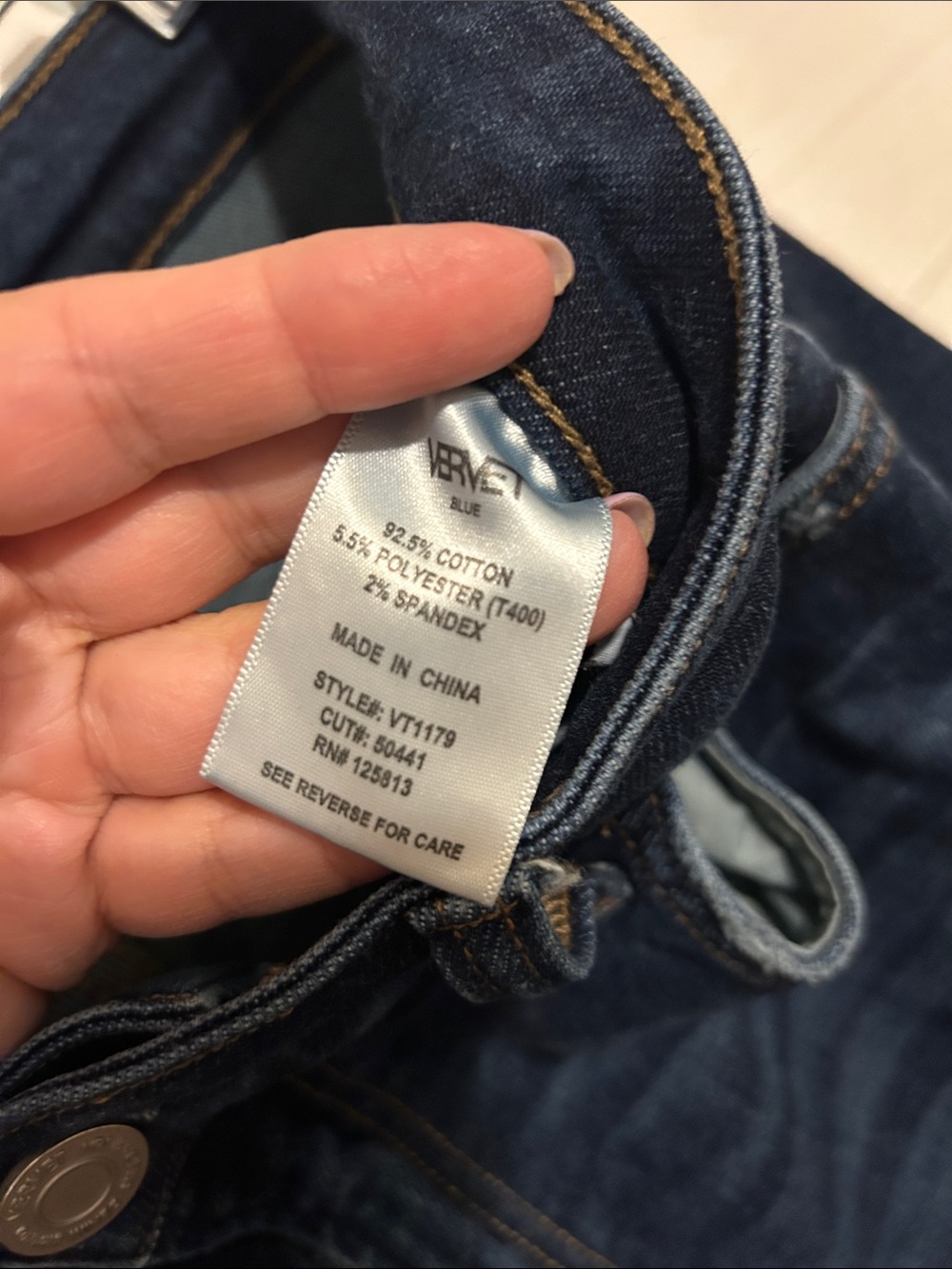 VERVET Dark Wash Distressed Women’s Jeans 14 - Picture 9 of 10
